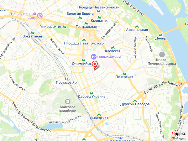 в районе метро Дворец Украина